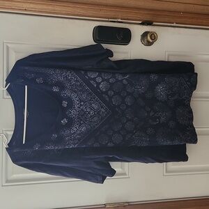 Navy blue tee shirt from Catherines, 4x